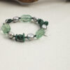 Aura & Qi detail 1J7A2391 Original detail view of Malachite, Fluorite & Cultured Pearl Bracelet