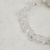 Aura & Qi detail 1J7A2425 Original detail view of Clear Quartz & Cultured Pearl Bracelet