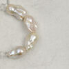 Aura & Qi detail 1J7A2427 Original detail view of Clear Quartz & Cultured Pearl Bracelet