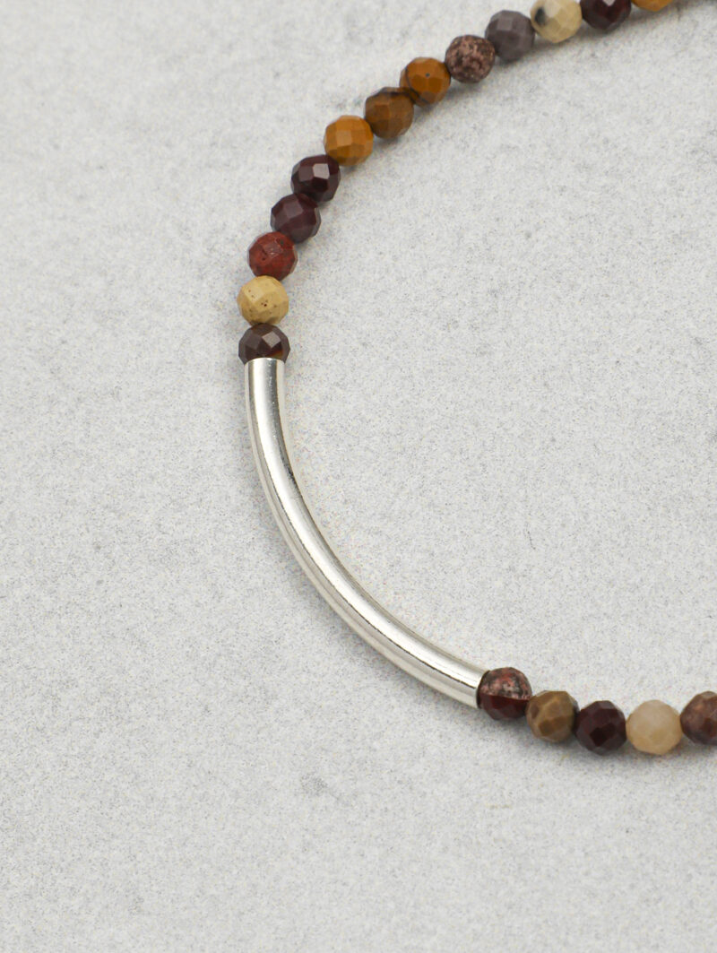 Original detail view of Triple-Strand Moonstone & Cultured Pearl Bracelet