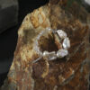 Aura & Qi detail 1J7A2500 Original detail view of Clear Quartz & Cultured Pearl Bracelet