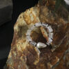 Original detail view of Clear Quartz, Tourmaline & Cultured Pearl Bracelet