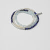 Original detail view of Triple-Strand Lapis Lazuli, Aquamarine & Cultured Pearl Bracelet