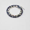 Original detail view of Double-Strand Lapis Lazuli, Tourmaline & Cultured Pearl Bracelet