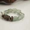 Original detail view of Smoky Quartz, Green Crystal & Cultured Pearl Bracelet