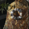Original detail view of Agate & Cultured Pearl Bracelet