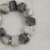 Original detail view of Agate & Cultured Pearl Bracelet