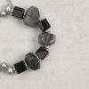 Original detail view of Agate, Rutilated Quartz & Cultured Pearl Bracelet