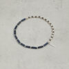 Original detail view of Double-Strand Lapis Lazuli, Tourmaline & Cultured Pearl Bracelet