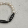 Original detail view of Agate & Cultured Pearl Bracelet