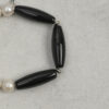 Original detail view of Agate & Cultured Pearl Bracelet