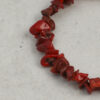 Original detail view of Red Coral & Cultured Pearl Bracelet