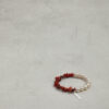 Original detail view of Red Coral & Cultured Pearl Bracelet