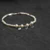 Original detail view of Clear Quartz, Topaz & Cultured Pearl Bracelet