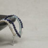 Original detail view of Triple-Strand Lapis Lazuli, Aquamarine & Cultured Pearl Bracelet