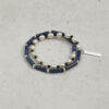 Original detail view of Double-Strand Lapis Lazuli, Tourmaline & Cultured Pearl Bracelet
