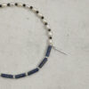 Original detail view of Double-Strand Lapis Lazuli, Tourmaline & Cultured Pearl Bracelet
