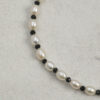 Original detail view of Double-Strand Lapis Lazuli, Tourmaline & Cultured Pearl Bracelet