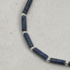 Original detail view of Double-Strand Lapis Lazuli, Tourmaline & Cultured Pearl Bracelet