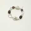 Original detail view of Clear Quartz, Smoky Quartz & Cultured Pearl Bracelet
