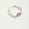Original detail view of Amethyst & Cultured Pearl Bracelet