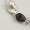 Original detail view of Clear Quartz, Smoky Quartz, Tiger’s Eye & Cultured Pearl Bracelet