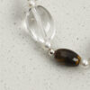 Original detail view of Clear Quartz, Smoky Quartz, Tiger’s Eye & Cultured Pearl Bracelet