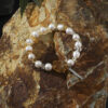Original detail view of Citrine & Cultured Pearl Bracelet