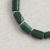 Original detail view of Malachite, Blue-Veined Stone & Cultured Pearl Bracelet