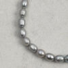 Original detail view of Double-Strand Blue-Veined Stone & Cultured Pearl Bracelet