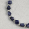 Original detail view of Double-Strand Blue-Veined Stone & Cultured Pearl Bracelet