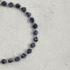 Original detail view of Double-Strand Blue-Veined Stone & Cultured Pearl Bracelet