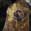 Original detail view of Double-Strand Blue-Veined Stone & Cultured Pearl Bracelet