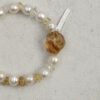 Original detail view of Citrine & Cultured Pearl Bracelet