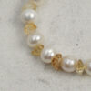 Original detail view of Citrine & Cultured Pearl Bracelet