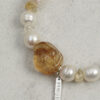 Original detail view of Citrine & Cultured Pearl Bracelet