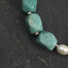 Original detail view of Amazonite & Cultured Pearl Bracelet