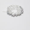 Aura & Qi detail 1J7A3373 Original detail view of Clear Quartz & Cultured Pearl Bracelet