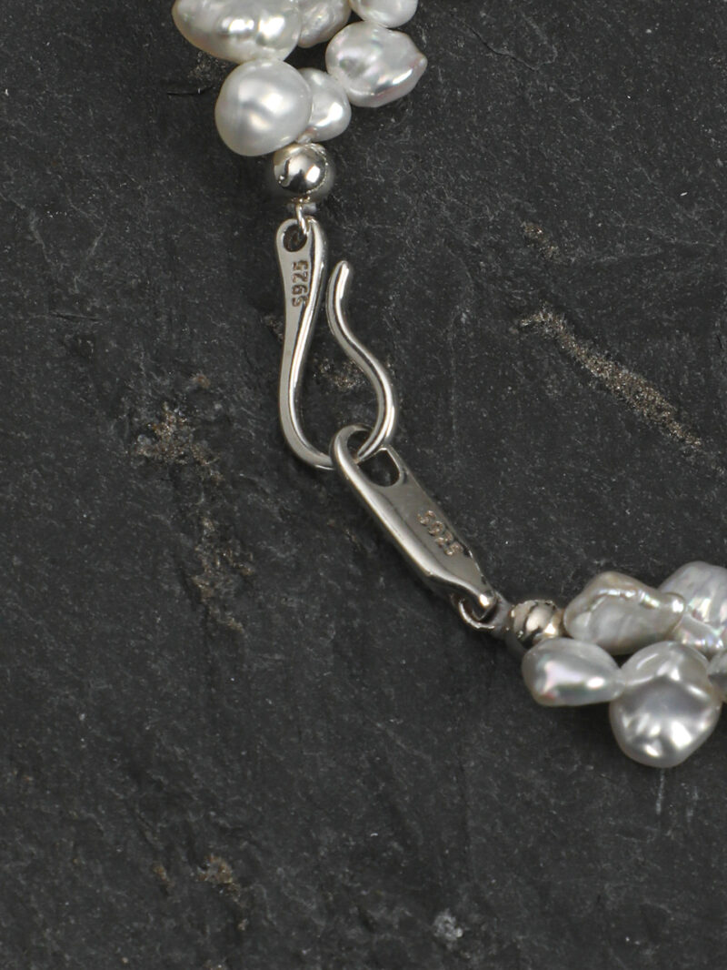 Original detail view of Fluorite & Cultured Pearl Bracelet