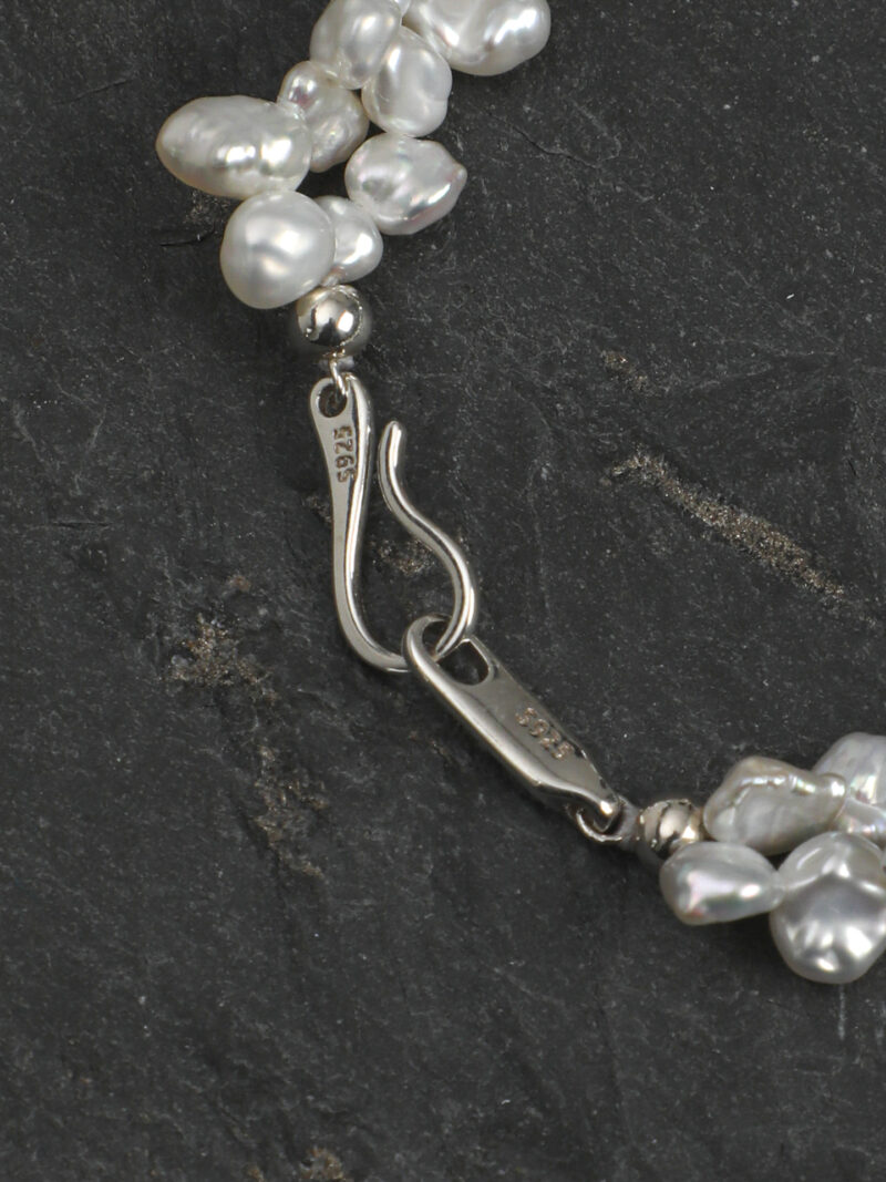 Original detail view of Amethyst & Cultured Pearl Bracelet
