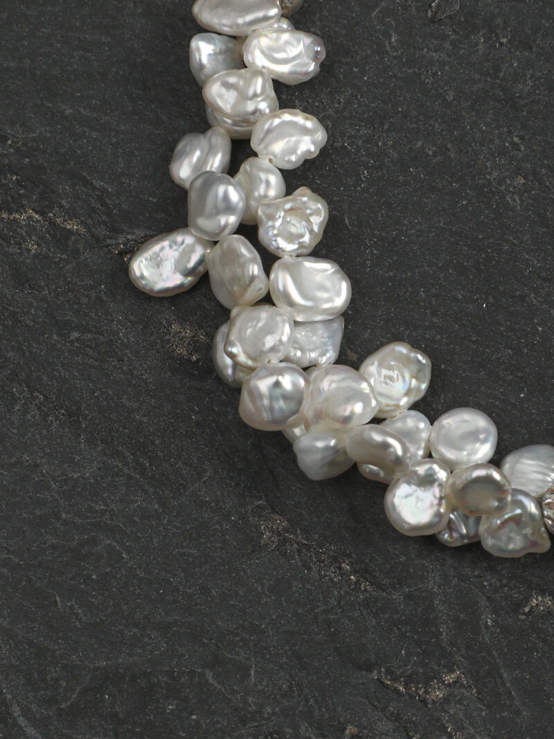 Original detail view of Fluorite & Cultured Pearl Bracelet