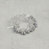 Aura & Qi detail 1J7A3390 Original detail view of Clear Quartz & Cultured Pearl Bracelet