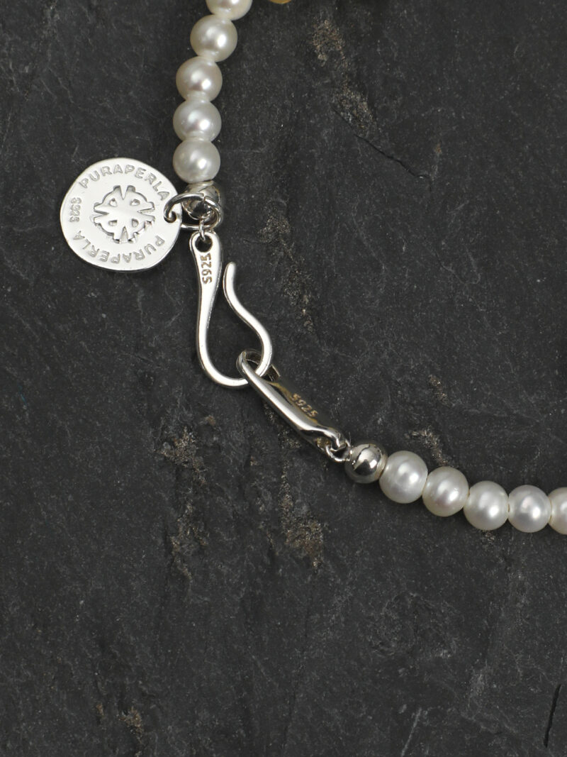 Original detail view of Citrine & Cultured Pearl Bracelet