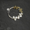 Original detail view of Citrine & Cultured Pearl Bracelet