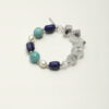 Original detail view of Lapis Lazuli, Amazonite & Cultured Pearl Bracelet