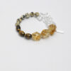 Aura & Qi detail 1J7A3979 Original detail view of Citrine & Tiger’s Eye Bracelet