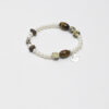 Original detail view of Tiger’s Eye & Cultured Pearl Bracelet