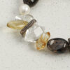 Original detail view of Clear Quartz, Smoky Quartz, Citrine & Cultured Pearl Bracelet