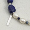 Original detail view of Lapis Lazuli & Cultured Pearl Bracelet