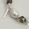 Original detail view of Clear Quartz, Smoky Quartz & Cultured Pearl Bracelet